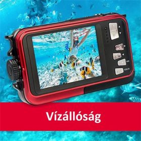   Fényképezőgép, kompakt, digitális, vízálló, AGFAPHOTO "WP8000", piros