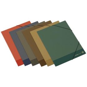   Gumis mappa, karton, A/4, AMBAR "Kraft", vegyek színek