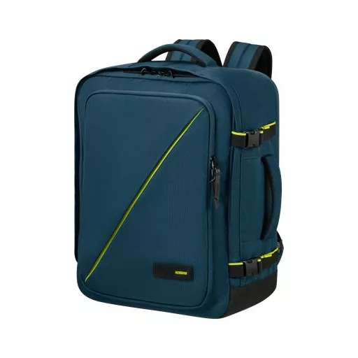 Hátizsák, kabin méret, 38l, M-es, AMERICAN TOURISTER "Take2Cabin", tengerkék