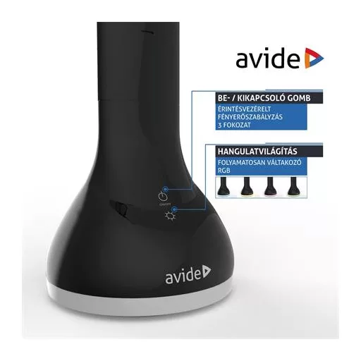 Asztali lámpa, LED, 4W, AVIDE "Calendar", fekete