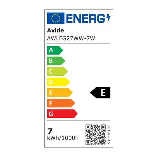 LED izzó, filament, E27, gömb, A60, 7W, 806lm, 2700K, AVIDE