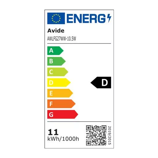 LED izzó, filament, E27, gömb, A60, 10,5W, 1521lm, 2700K, AVIDE