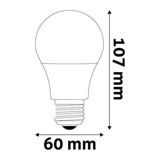 LED izzó, E27, gömb, A60, 8W, 806lm, 4000K, AVIDE