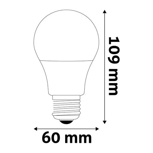 LED izzó, E27, gömb, A60, 9,5W, 1055lm, 3000K, AVIDE