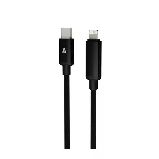 Töltőkábel, USB-C - lightning (Apple), 27W, 1 m, AVAX "CB651 Pulsey", szürke