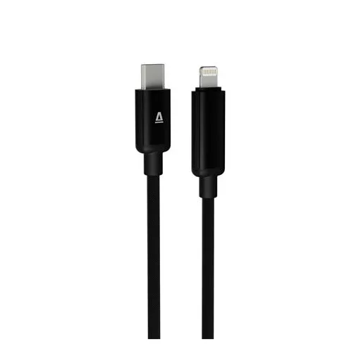 Töltőkábel, USB-C - lightning (Apple), 27W, 1 m, AVAX "CB651 Pulsey", szürke