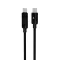 Töltőkábel, USB-C - USB-C, 60W, 1 m, AVAX "CB654 Pulsey", szürke