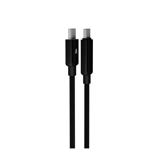 Töltőkábel, USB-C - USB-C, 60W, 1 m, AVAX "CB654 Pulsey", szürke