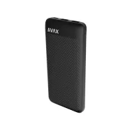 Power bank, 10.000mAh, 20W, AVAX "PB120", fekete