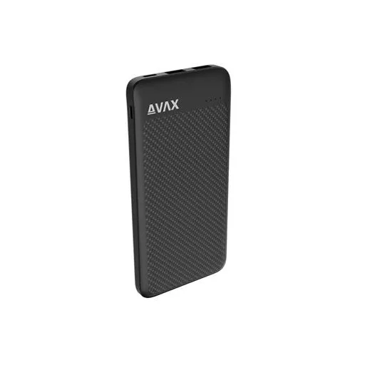 Power bank, 10.000mAh, 20W, AVAX "PB120", fekete