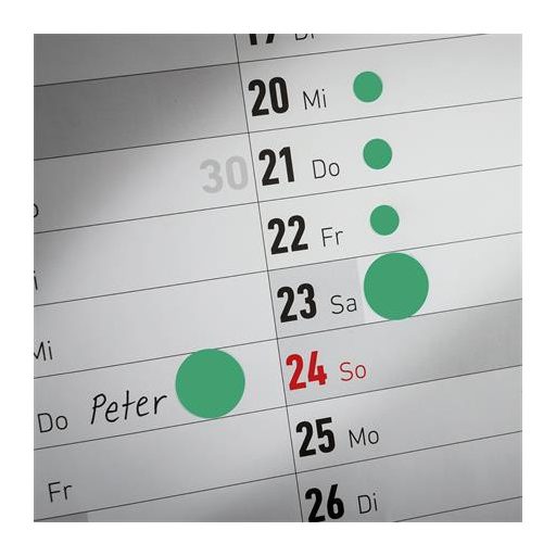 Etikett, 18 mm, kör, AVERY ZWECKFORM, zöld, 96 etikett/csomag