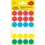 Etikett, 18 mm, kör, AVERY ZWECKFORM, 5 különböző szín, 96 etikett/csomag