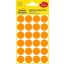 Etikett, 18 mm, kör, AVERY ZWECKFORM, neon narancs, 96 etikett/csomag