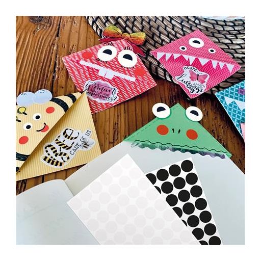 Etikett, 8 mm, kör, AVERY ZWECKFORM, fehér, 416 etikett/csomag