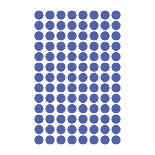 Etikett, 8 mm, kör, eltávolítható, AVERY ZWECKFORM, indigókék, 416 etikett/csomag