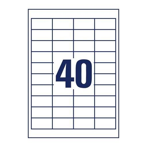 Etikett, univerzális, 48,5x25,4 mm, AVERY ZWECKFORM, 4000 etikett/csomag