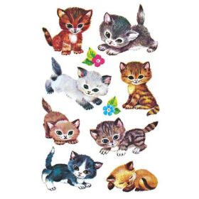   Matrica, papír, 3 ív, AVERY ZWECKFORM, "Z-Desing No.4346", kiscicusok