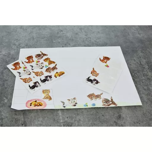 Matrica, papír, 3 ív, AVERY ZWECKFORM, "Z-Desing No.4346", kiscicusok