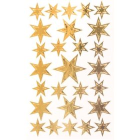   Ablakmatrica,  2 ív, AVERY ZWECKFORM, "Z-Desing No.52252", arany csillagok