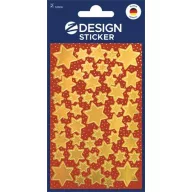   Ablakmatrica, 2 ív, AVERY ZWECKFORM, "Z-Desing No.52806", arany csillagok