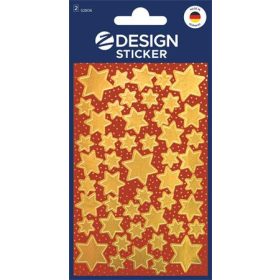   Ablakmatrica, 2 ív, AVERY ZWECKFORM, "Z-Desing No.52806", arany csillagok