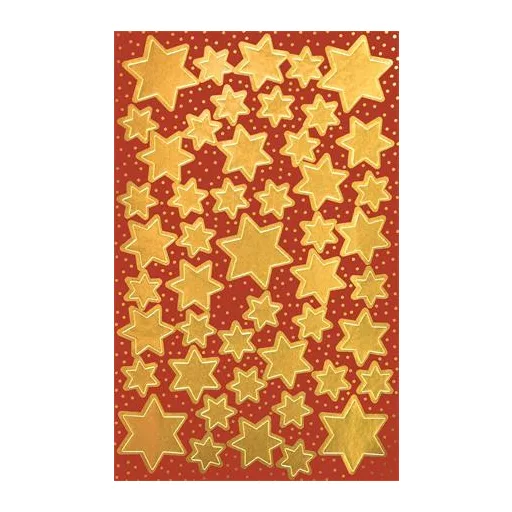 Ablakmatrica, 2 ív, AVERY ZWECKFORM, "Z-Desing No.52806", arany csillagok