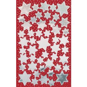   Ablakmatrica,  2 ív, AVERY ZWECKFORM, "Z-Desing No.52812", ezüst csillagok