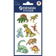   Matrica, papír, 3 ív, AVERY ZWECKFORM, "Z-Desing No.53145", dinoszauruszok