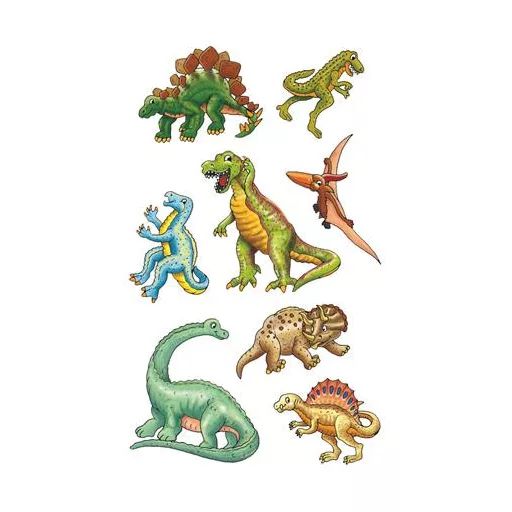 Matrica, papír, 3 ív, AVERY ZWECKFORM, "Z-Desing No.53145", dinoszauruszok