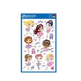   Matrica, papír, 1 ív, AVERY ZWECKFORM, "Z-Desing No.53221", balerina