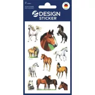   Matrica, papír, 2 ív, AVERY ZWECKFORM, "Z-Desing No.53483", csillogó lovak