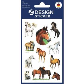   Matrica, papír, 2 ív, AVERY ZWECKFORM, "Z-Desing No.53483", csillogó lovak