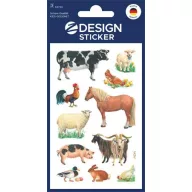   Matrica, papír, 3 ív, AVERY ZWECKFORM, "Z-Desing No.53720", háziállatok