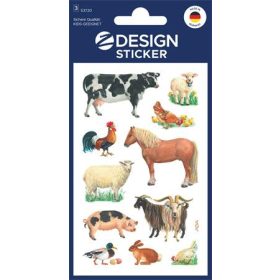   Matrica, papír, 3 ív, AVERY ZWECKFORM, "Z-Desing No.53720", háziállatok