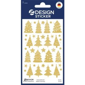   Ablakmatrica, 1 ív, AVERY ZWECKFORM, "Z-Desing No.54122", ezüst csillagok