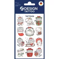   Matrica, tetoválás, 1 ív, AVERY ZWECKFORM, "Z-Desing No.54154",  cica