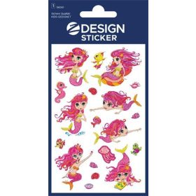   Matrica, fólia,  1 ív, AVERY ZWECKFORM, "Z-Desing No.56061",  hableány