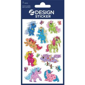   Matrica, fólia,  1 ív, AVERY ZWECKFORM, "Z-Desing No.56063",  unikornis