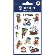   Matrica, tetoválás, 1 ív, AVERY ZWECKFORM, "Z-Desing No.56683", kalózok