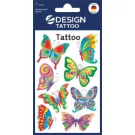   Matrica, tetoválás, 1 ív, AVERY ZWECKFORM, "Z-Desing No.56742", pillangók