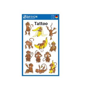   Matrica, tetoválás, 1 ív, AVERY ZWECKFORM, "Z-Desing No.56766", majom