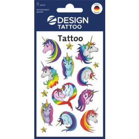   Matrica, tetoválás, 1 ív, AVERY ZWECKFORM, "Z-Desing No.56767",  unikornisok