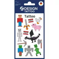   Matrica, tetoválás, 1 ív, AVERY ZWECKFORM, "Z-Desing No.56771",  Pixel formák