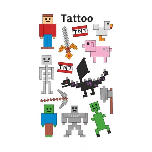 Matrica, tetoválás, 1 ív, AVERY ZWECKFORM, "Z-Desing No.56771",  Pixel formák