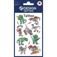   Matrica, tetoválás, 1 ív, AVERY ZWECKFORM, "Z-Desing No.56772",  dínók
