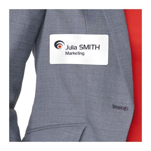 Etikett, eltávolítható, kerekített sarkú, 80x50 mm, textilhez, AVERY ZWECKFORM, 200 etikett/csomag