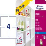   Etikett, borosüveghez, 90x120 mm, AVERY ZWECKFORM, 20 etikett/csomag