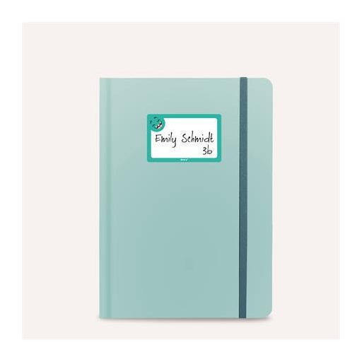 Füzetcímke, 68x46 mm, kézzel írható, AVERY ZWECKFORM, vicces, 8 címke/csomag