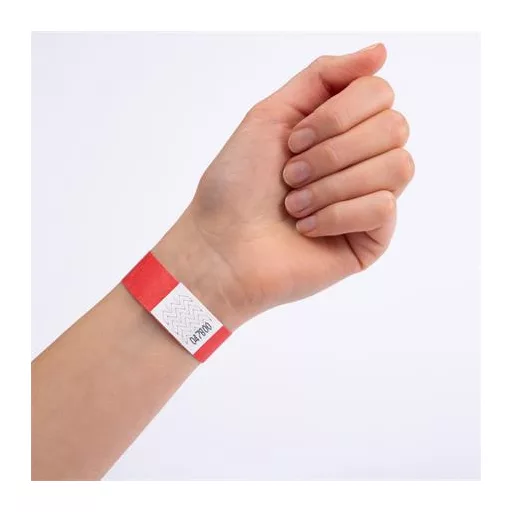 Karszalag, szakadásbiztos, 265x19 mm, AVERY ZWECKFORM "Tyvek", piros