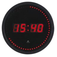   Falióra, LED kijelzős, 30 cm, ALBA "Horled", fekete